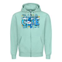 Seafoam im snow cute Zipper Hoodie - Zillion Design Studio