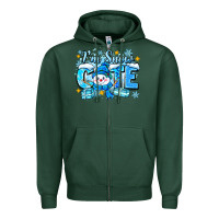 Sports Green im snow cute Zipper Hoodie - Zillion Design Studio