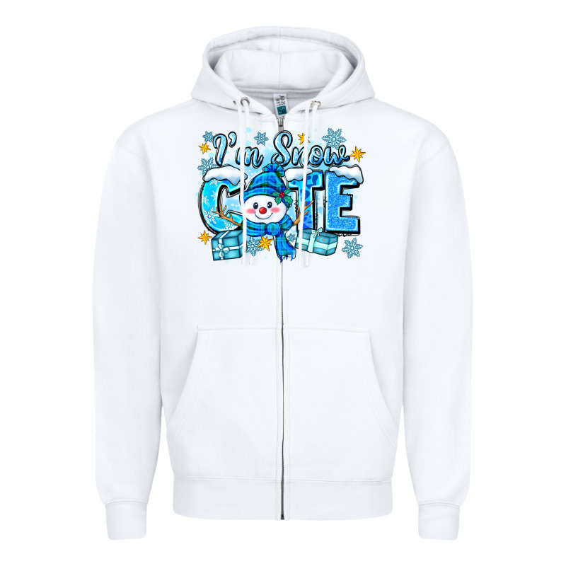Im Snow Cute Zipper Hoodie by Zillion Design Studio | Teevron