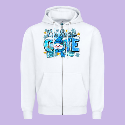 Zipper Hoodie im snow cute