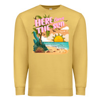Antique Gold here comes the sun Premium Sweatshirt - JahusDesignShop