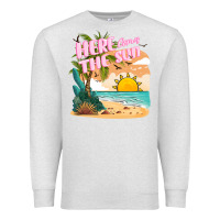Oatmeal Heather here comes the sun Premium Sweatshirt - JahusDesignShop