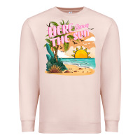 Pale Pink here comes the sun Premium Sweatshirt - JahusDesignShop