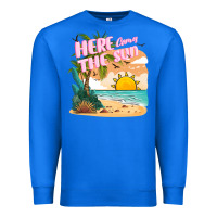 True Royal here comes the sun Premium Sweatshirt - JahusDesignShop