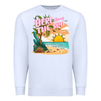 White here comes the sun Premium Sweatshirt - JahusDesignShop