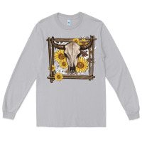 Moon Dust western bull skull Long Sleeve Tee - MaliasSmallBusiness