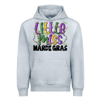 Heather Grey little miss mardi gras Urban Hoodie - MaliasSmallBusiness