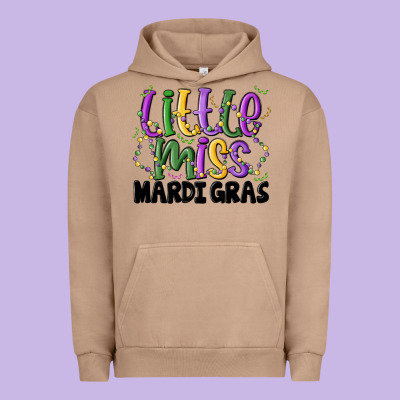 Little Miss Mardi Gras Urban Hoodie Designed By Maliassmallbusiness