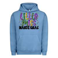 Pigment Pebble Blue little miss mardi gras Urban Hoodie - MaliasSmallBusiness