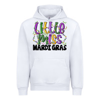 White little miss mardi gras Urban Hoodie - MaliasSmallBusiness