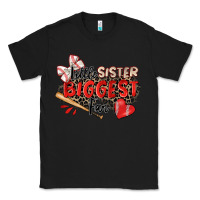 Black little sister biggest fan baseball Classic Tee - Zillion Design Studio