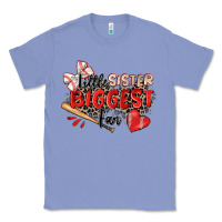 Colony Blue little sister biggest fan baseball Classic Tee - Zillion Design Studio