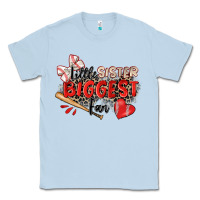 Dusty Blue little sister biggest fan baseball Classic Tee - Zillion Design Studio