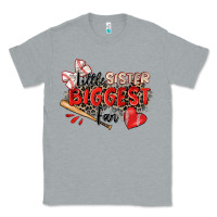 Heather Grey little sister biggest fan baseball Classic Tee - Zillion Design Studio