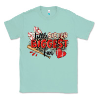 Seafoam little sister biggest fan baseball Classic Tee - Zillion Design Studio