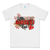 White little sister biggest fan baseball Classic Tee - Zillion Design Studio