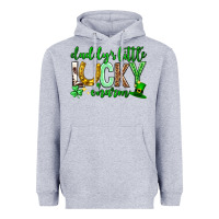 Heather Grey St. Patrick's Day Daddy's little lucky charm Heavyweight Hoodie - Neo Western
