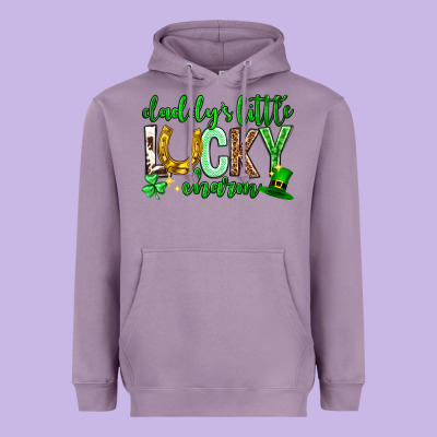 St. Patrick's Day Daddy's Little Lucky Charm Heavyweight Hoodie Designed By Neo Western