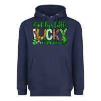 Navy St. Patrick's Day Daddy's little lucky charm Heavyweight Hoodie - Neo Western