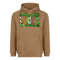 Toasted Coconut St. Patrick's Day Daddy's little lucky charm Heavyweight Hoodie - Neo Western