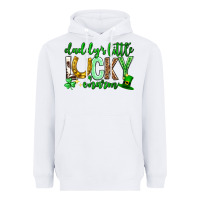 White St. Patrick's Day Daddy's little lucky charm Heavyweight Hoodie - Neo Western