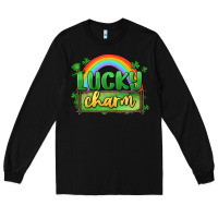 Black lucky charm Long Sleeve Tee - MaliasSmallBusiness