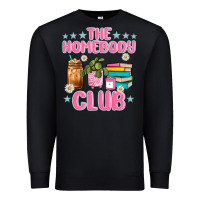 Black the homebody club Premium Sweatshirt - JahusDesignShop