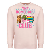 Pale Pink the homebody club Premium Sweatshirt - JahusDesignShop