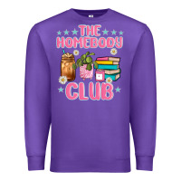 Purple the homebody club Premium Sweatshirt - JahusDesignShop