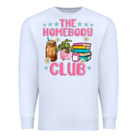 White the homebody club Premium Sweatshirt - JahusDesignShop