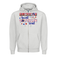 Dove Grey American heart southern soul Zipper Hoodie - texasbilliewilder