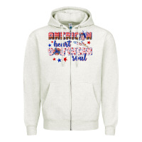 Oatmeal Heather American heart southern soul Zipper Hoodie - texasbilliewilder