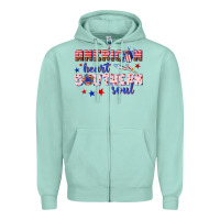 Seafoam American heart southern soul Zipper Hoodie - texasbilliewilder