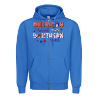 True Royal American heart southern soul Zipper Hoodie - texasbilliewilder