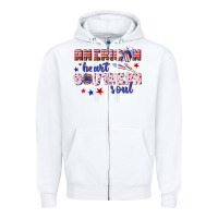 White American heart southern soul Zipper Hoodie - texasbilliewilder