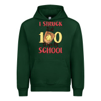 Forest Green i struck out 100 days of school Urban Hoodie - MaliasSmallBusiness