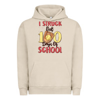 Pigment French Oak i struck out 100 days of school Urban Hoodie - MaliasSmallBusiness
