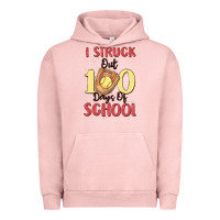 Pigment Salmon i struck out 100 days of school Urban Hoodie - MaliasSmallBusiness