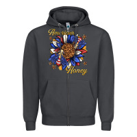 Smoke American honey with bee Zipper Hoodie - texasbilliewilder