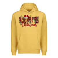 Antique Gold love christmas highland cow and turquoise gemstone Premium Hoodie - Jasminsmagicworld