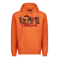 Carrot love christmas highland cow and turquoise gemstone Premium Hoodie - Jasminsmagicworld