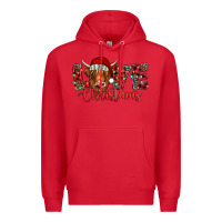 Red love christmas highland cow and turquoise gemstone Premium Hoodie - Jasminsmagicworld