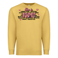 Antique Gold she is mom compliment words Premium Sweatshirt - JahusDesignShop