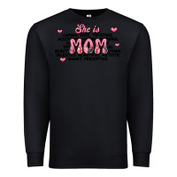 Black she is mom compliment words Premium Sweatshirt - JahusDesignShop