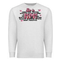 Oatmeal Heather she is mom compliment words Premium Sweatshirt - JahusDesignShop