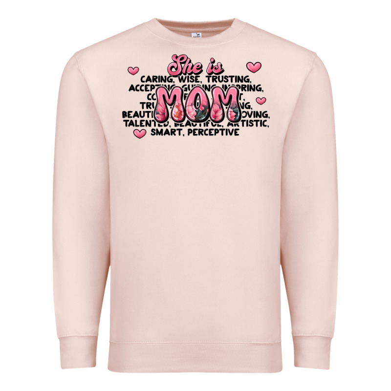 She Is Mom Compliment Words Premium Sweatshirt by JahusDesignShop | Teevron