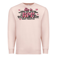 Pale Pink she is mom compliment words Premium Sweatshirt - JahusDesignShop