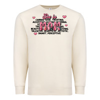 Sandshell she is mom compliment words Premium Sweatshirt - JahusDesignShop
