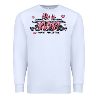 White she is mom compliment words Premium Sweatshirt - JahusDesignShop