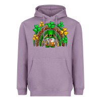 Lavender St. Patrick's Day gnome rainbow Heavyweight Hoodie - Neo Western